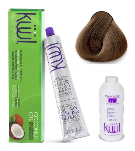 Tinte De Cabello Kuul 90 Ml (multicolor) + Peroxido 20 Vol