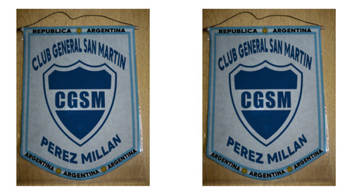 Banderin Grande 40cm General San Martin Perez Millan