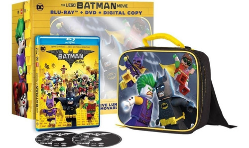 The Lego Batman Movie Blu Ray + Dvd + Lonchera Nuevo