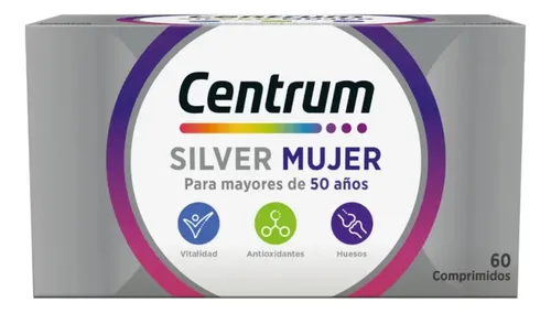 Multivitamínico Centrum Silver Mujer 60 Comprimidos Sin sabor de 60 un
