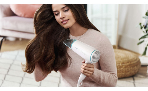 Secador De Pelo Philips Bhd006 1600w + Bolsa De Transporte Blanco