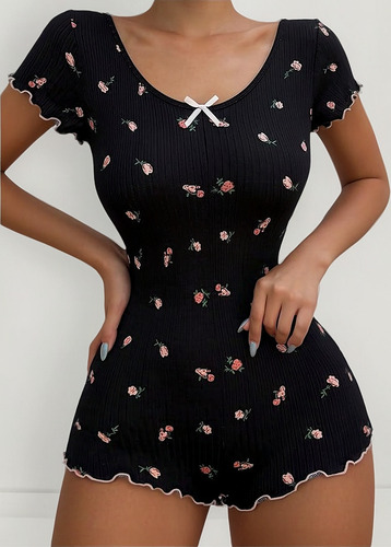 Pijama Enterito De Una Pieza Para Mujer Con Diseño
