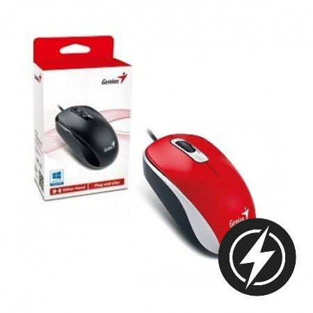 Mouse Genius Dx-110 Usb Rojo | Linz