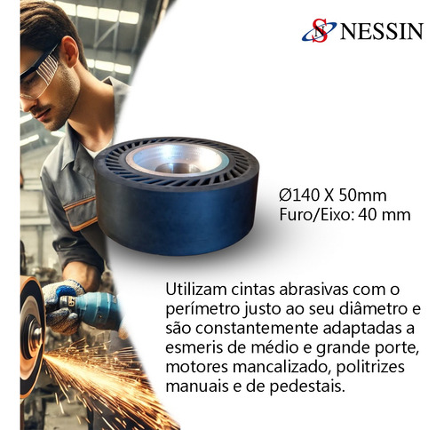 Roda Expansiva 140x50mm Com Centro De Alumínio 1