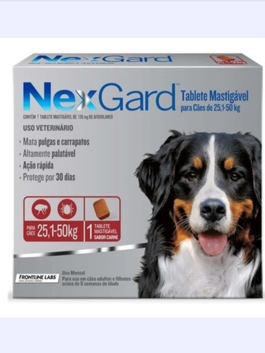 Antipulgas Nexgard 25-50 Para Perros 