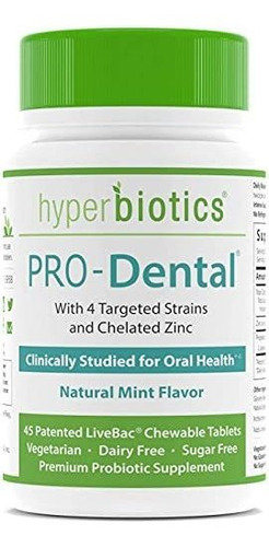 Probióticos Pro-dental Para Salud Oral Y Dental, Combate El 