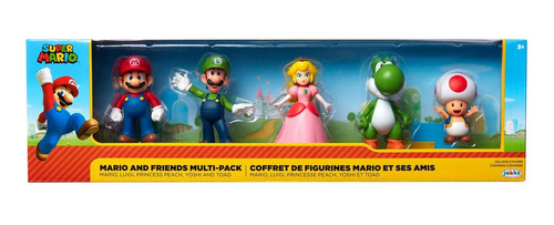 Super Mario Bros Mario Y Sus Amigos Pack Figuras De Acción