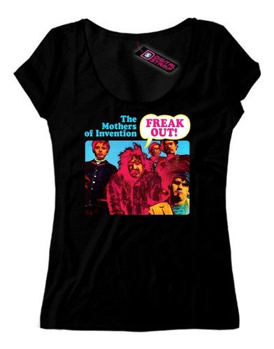 Remera Mujer Zappa 4 Mothers Of Invention Digital Stamp Dtg