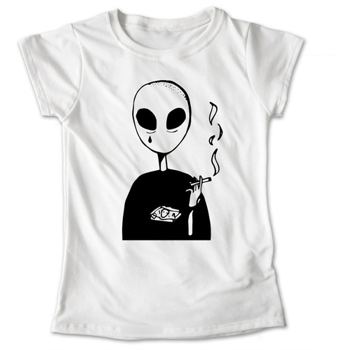 Blusa Mujer Alien Cigarro Playera #660