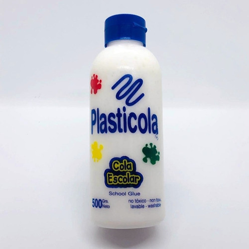 Pegamento Plasticola 500 Grs No Toxico Escolar Lavable