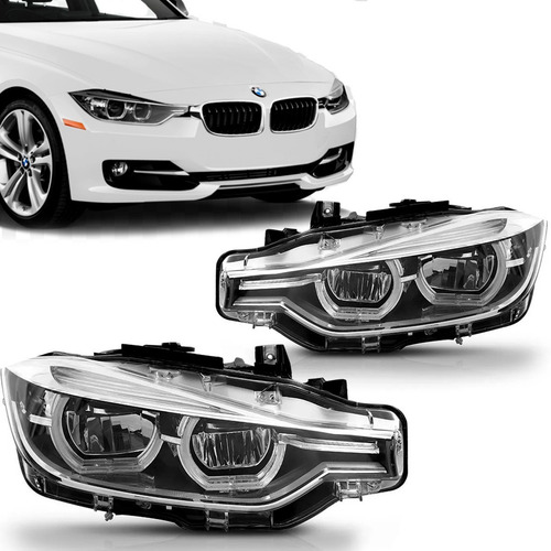 Par Farol Bmw Serie 3 S3 2015 2016 2017 2018 Com Led Tyc