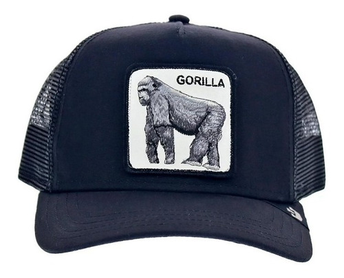  Gorra Animales Goorin Bros Gorila Negra Original 