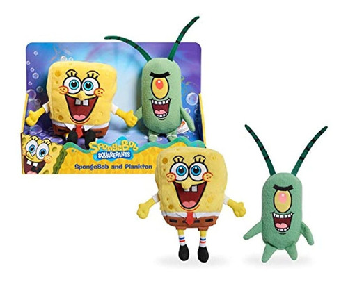 Juego De 2 Piezas De Peluche, Bob Esponja Y Plancton