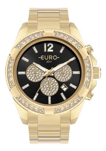 Relógio Euro Feminino Eujp25ap/4p Multifunção Dourado
