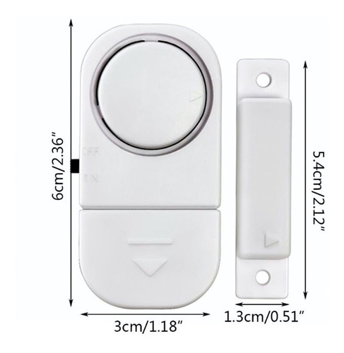 Alarma Antirrobo Sensor Magnético Puertas Y Ventanas