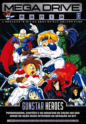 Mega Drive Mania Volume 2 - Gunstar Heroes, de Editora Europa. Editorial Editora Europa Ltda., capa mole em português, 2021