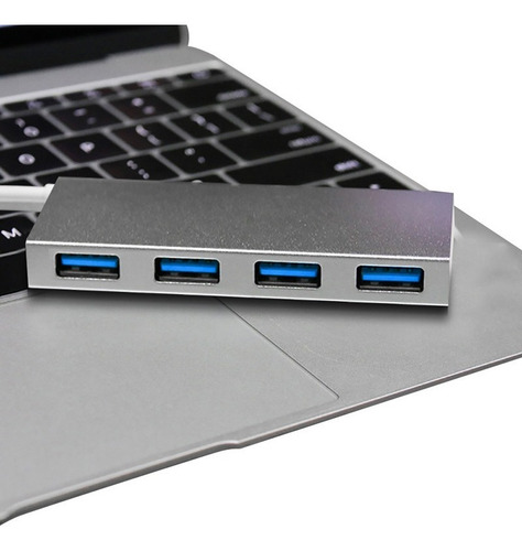 Imagen 6 de 9 de Adaptador Hub Usb-usb 4 Puertos 3.0 Super Compacto