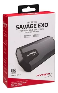 Disco Sólido Externo Hyperx Savage Exo 480gb Negro