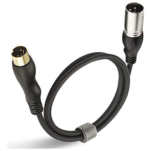 Cable Adaptador Midi Xlr De 6 Pies - Midi 5 Pines Din M...