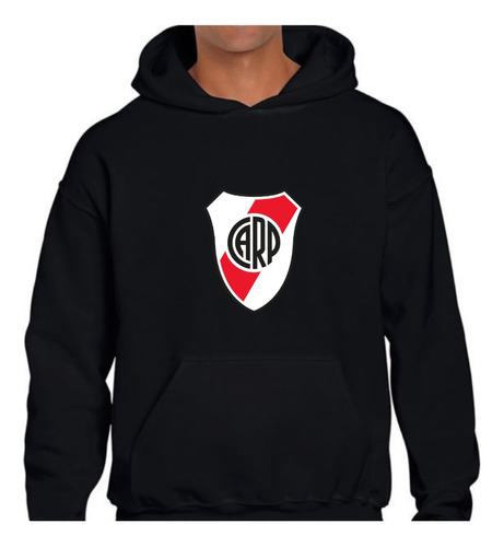 Buzo Canguro Algodon Futbol River  C/friza