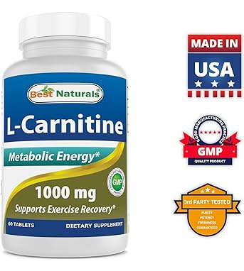 Best Naturals L-carnitina 1000mg 60 Tabletas 