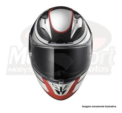 Imagem 3 de 6 de Capacete Fibra Carbono Ls2 Ff323 Arrow Carbon Chrome Cromado