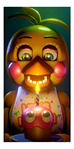 Poster Fotografico Toy Chica Fnaf Videojuego 70x50cm