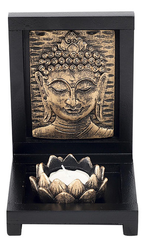 Candelabro De Estatua De Buda, Candelero De Resina Para