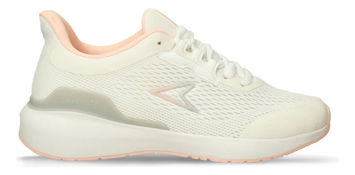 Tenis Deportivos Blanco-rosa Power Bolt Mujer