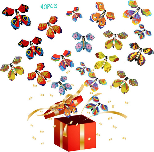 Mariposas Voladoras Magicas, Regalo Navidad, Boda - 40u - B1