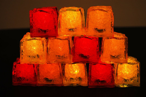 Litecube Marca 3 Modo Jewel Color Tinted Fire Pack Led Hielo