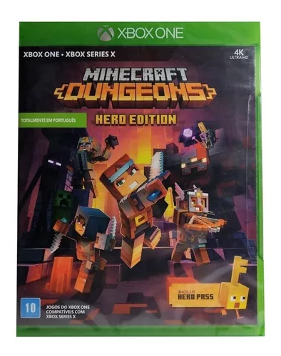 Minecraft Dungeons Jogo Xbox Hero Edition Vídeo Game Físico