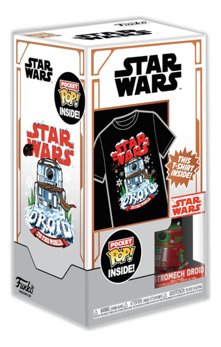 Funko: Star Wars- Llavero R2d2 Metalico Y Playera Xs Niño/as