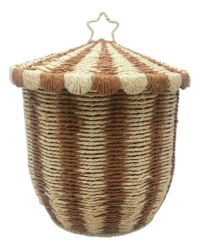Organizador De Juguetes De Canasta Tejida 32cmx37cm
