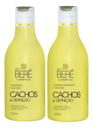 Kit Bela Berê Cachos - Shampoo E Condicionador 500ml