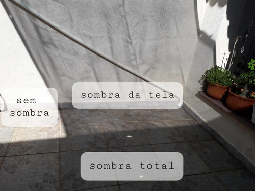 Tela De Sombreamento Reforçada, Nunca Usada Azul 70% Origina (Usado)