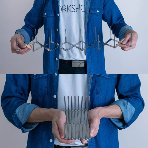 Estante Extensible Para Platos Secaplato De Acero Inoxidable