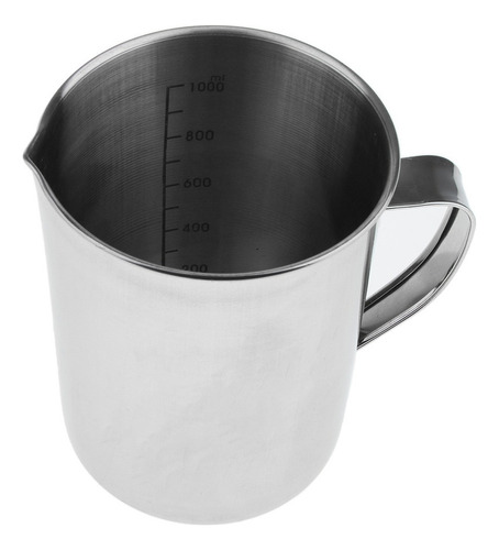 Jarra De Medición Grande De Acero Inoxidable De 1 Litro Con