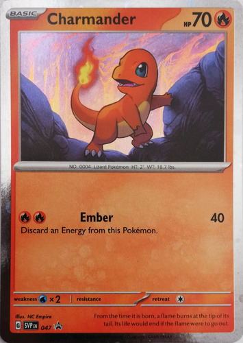 Pokémon Tcg Charmander 047 Holo (cosmos)