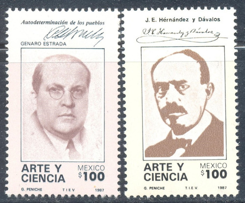 Estampilla Arte Y Ciencia De México Estrada  1987