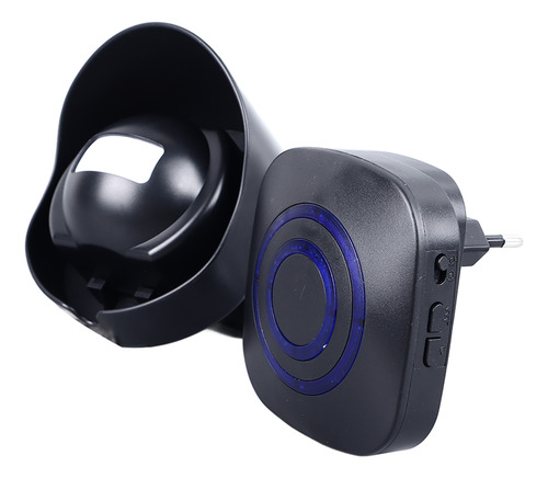 Timbre Con Sensor De Movimiento, Color Negro, 38 Tonos De Ll