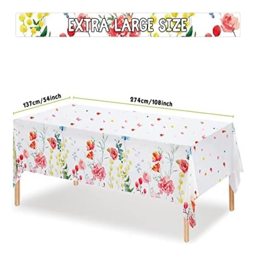 3 Piezas De Mantel Floral De Verano, Mantel De Flores Silves