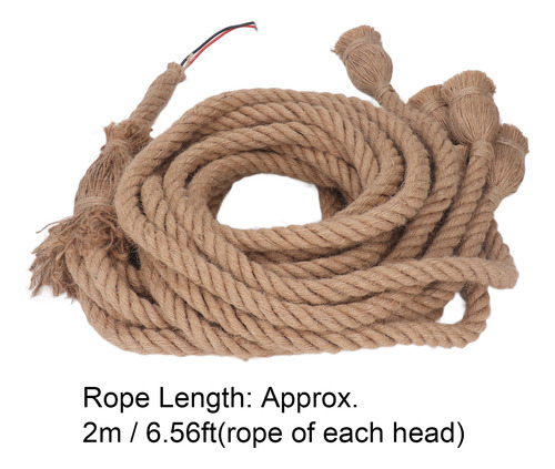 Cuerda De Cáñamo Vintage Con Colgante De 6 Cabezas, Cable E2