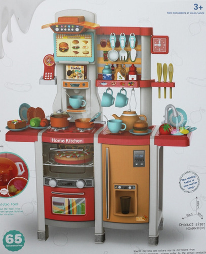 Imagen 6 de 6 de Set Cocina De Juguete Infantil Vapor Agua Sonidos Luz Mjl-87