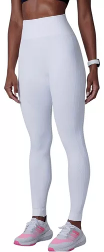 Calça legging branca basic pocket - Lett Sports