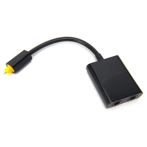 Digital Toslink Fibra Óptica Splitter 1 Em 2 Out Adaptador