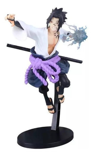 Figura Naruto Sasuke Uchiha Chidori Marca De Maldición 26cm