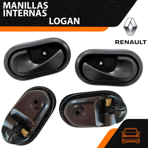 Manilla Interna Renault Logan Izquier Negro - Etr Colombiana