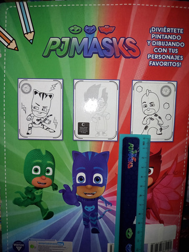 Pj Masks Heroes En Pijamas, Revista+sellos+regla+pin