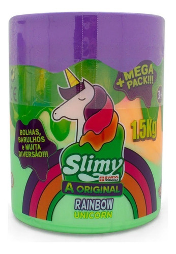 Brinquedo Slime Geleca Slimy Arco Iris Surpresa Toyng 038983 Cor Violeta